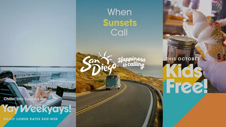 San Diego Tourism social motion work.