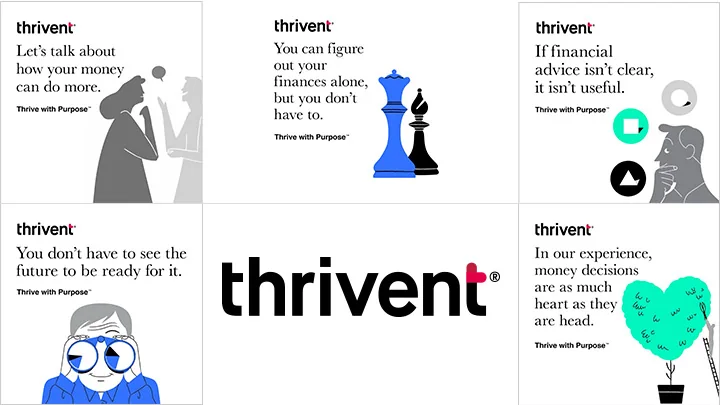 Thrivent LinkedIn motion display work.